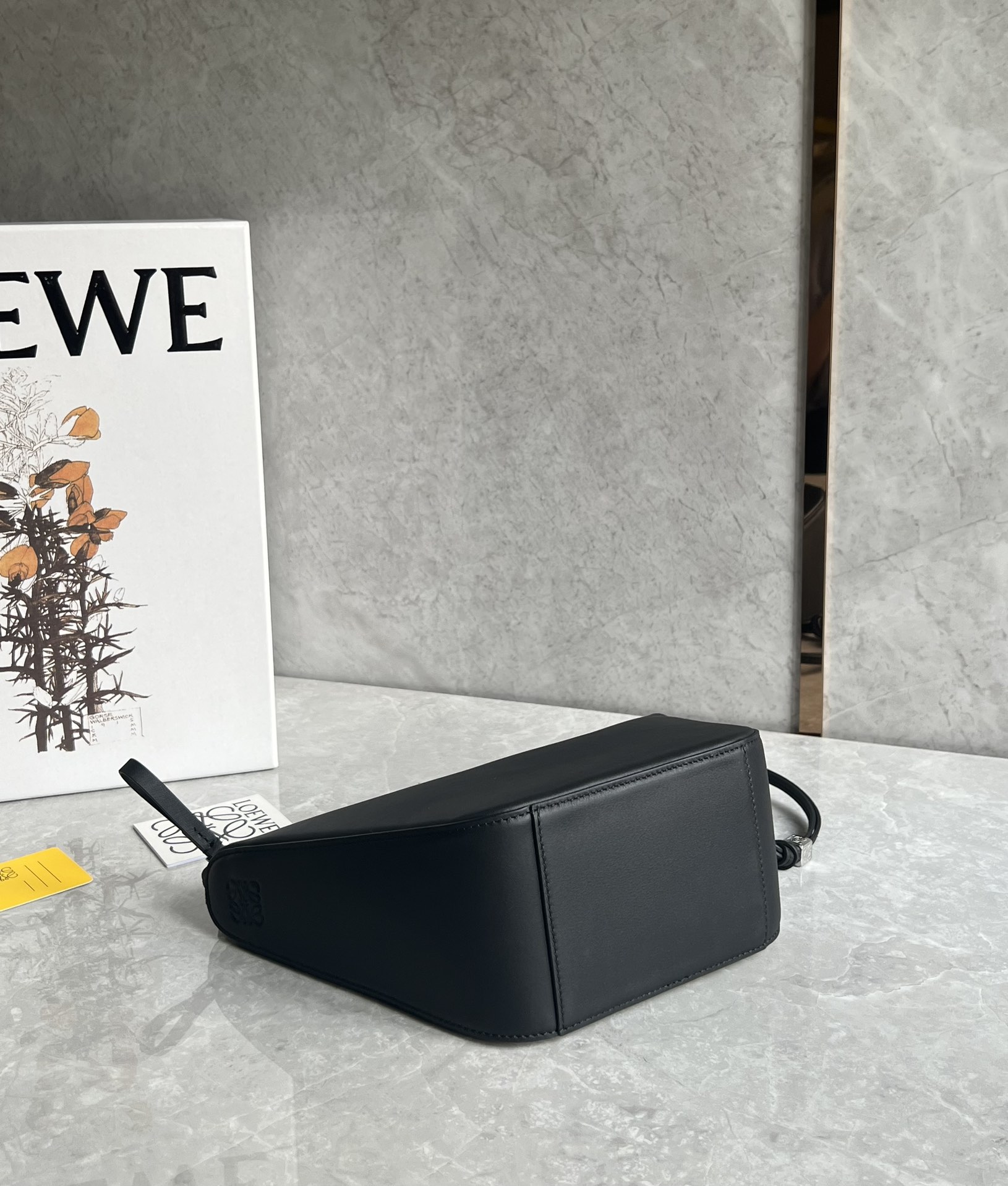 Loewe Mini Hammock Hobo Bag in Classic Calfskin Black